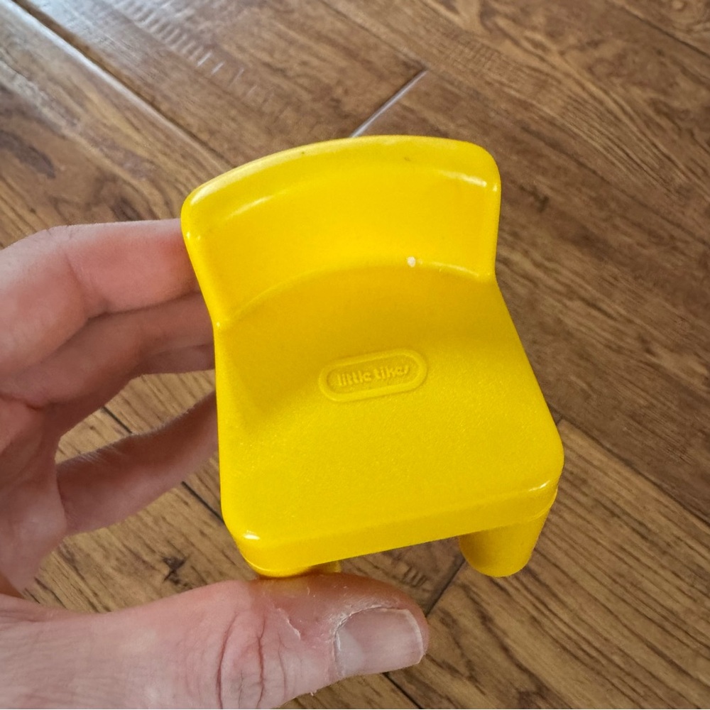 Vintage Little Tikes Yellow Toy Chair